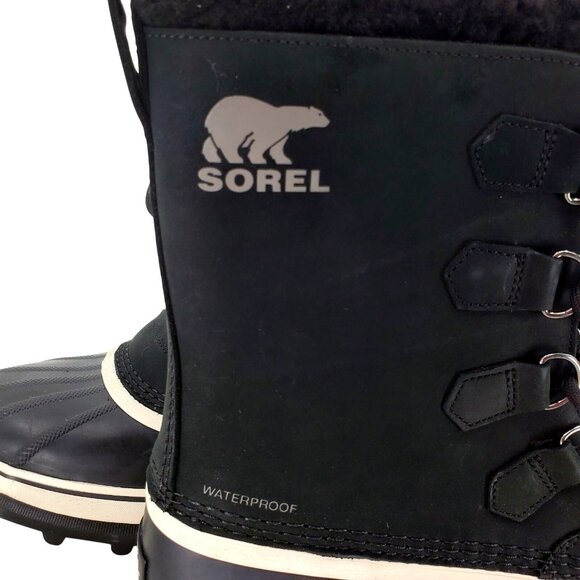 SOREL Men\'s 8 Caribou Winter Snow Boots Outdoor Waterproof Duck Shoes leather main image 10